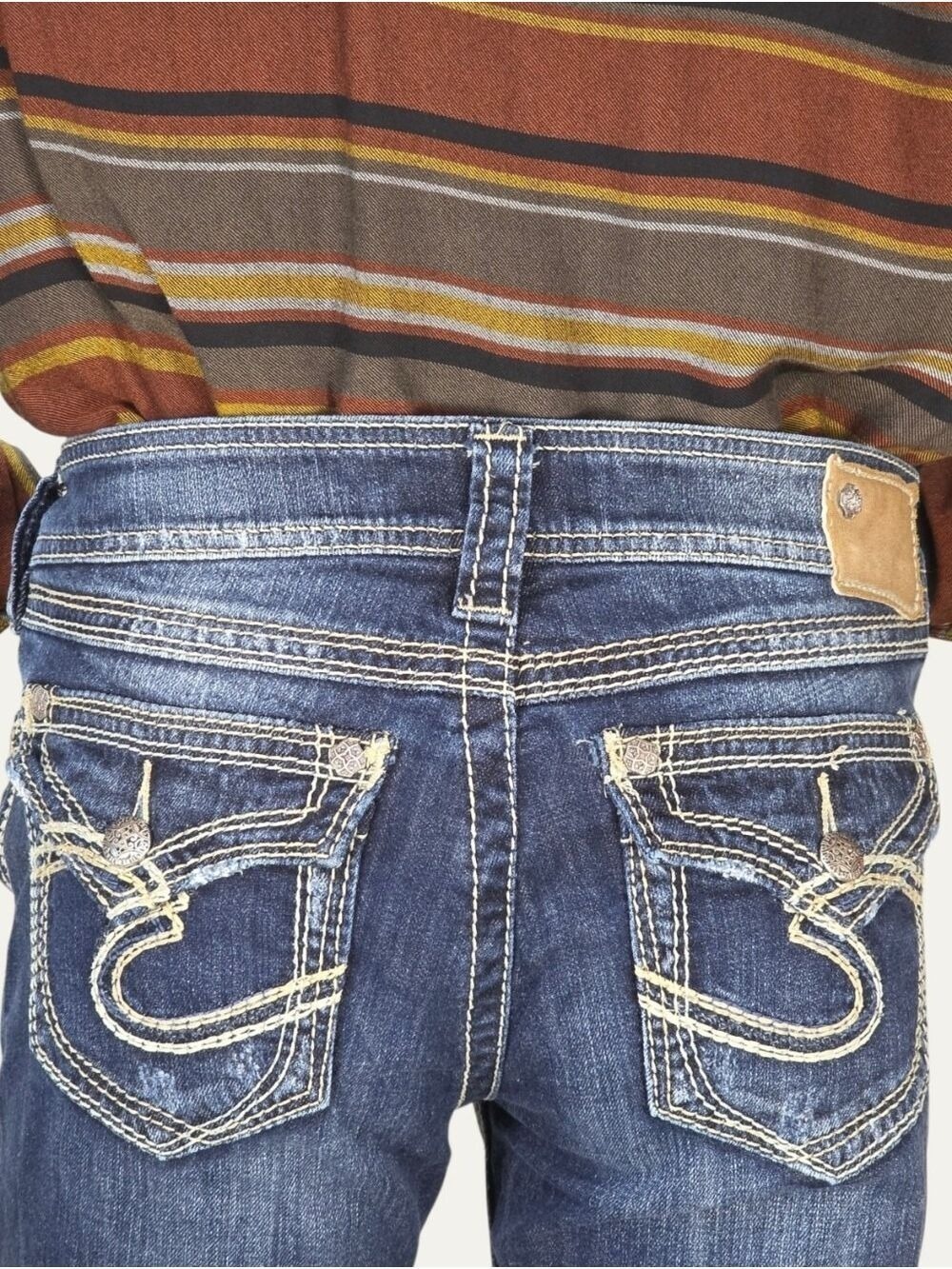 Silver Jeans Suki Surplus Bootcut Jeans W28  Y2K Western Dark Wash - Picture 2 of 10